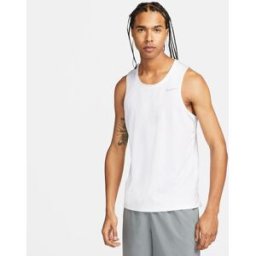 Nike Camiseta de hombre Miler . (XL) Blanco