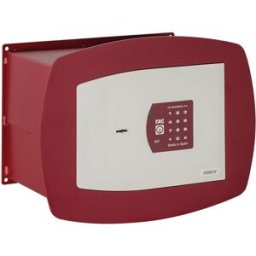 FAC Caja Fuerte Electrónica para Empotrar a Pared Red Box 2-E. Blanco / Rojo