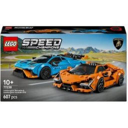 Lego Juego de construcción Lamborghini Revuelto y Huracán STO Speed Champions - 77238.
