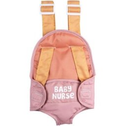 Smoby Mochila portabebés para muñeco bebé de hasta 42cm y 2 correas ajustables .