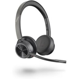 Poly Auricular de diadema con micrófono Voyager 4320 UC Bluetooth. Negro