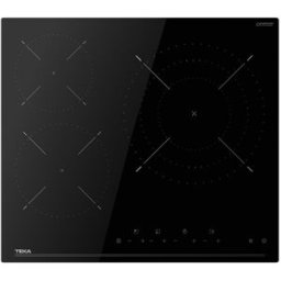 Teka Placa vitrocerámica con 3 zonas de cocción - TBC 63120. Negro