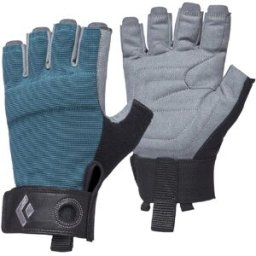 Black Diamond Guantes de escalada de mujer Crag Half Finger . (XS) Azul