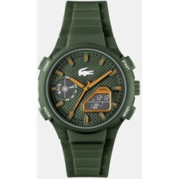 Lacoste Reloj de hombre LC33 2011367 de silicona verde. Verde