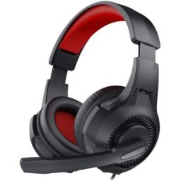 Trust Auriculares Gaming con micrófono 24785 negro. Negro / Rojo