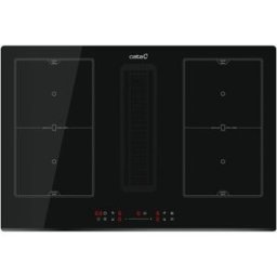 Cata Placa inducción con extractor integrado, 6 velocidades - IAS-7024BK. Negro