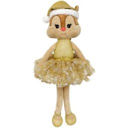Mi Bosque Encantado Peluche Ardilla Vale Navidad Dorada .