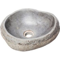 Bathco Lavabo sobre encimera de piedra Río . Piedra