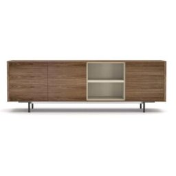 El Corte Inglés Aparador de madera de nogal 263,5 cm Moss . Nogal / Arena