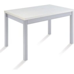 El Corte Inglés Mesa extensible con superficie laminada Menta. (70 x 110 x 76 cm) Aluminio / Roble Ártico