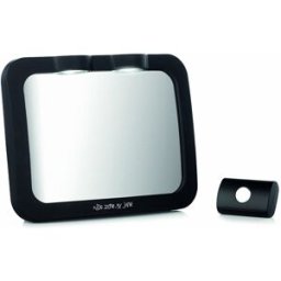 Jané Espejor retrovisor auto Ledy Jane con mando. Negro niño