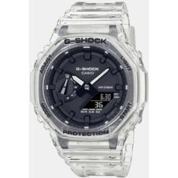 Casio Reloj de hombre G-Shock Skeleton GA-2100SKE-7AER de resina transparente. Natural