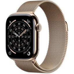 Apple Watch Series 11 GPS + Cellular 42mm Titanio oro con Correa Milanese Loop Oro. Titanio Oro