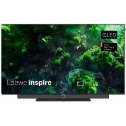 Loewe TV OLED 139 cm (55'') inspire dr 55SET UHD 4K, HDR, Wi-Fi y Smart TV, con barra de sonido 80W integrable. Basalto
