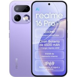 Realme 16 Pro 5G 8GB + 512GB móvil libre. Orchid Purple