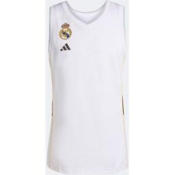 Adidas Camiseta de hombre 1ª equipación Real Madrid Baloncesto 2025-2026 . (XL) Blanco