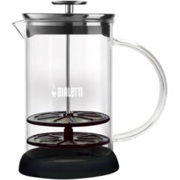 Bialetti Jarra batidora de leche . Cristal