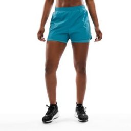 Siroko Short deportivo doble capa de mujer Gym-DoubleShorts-W . (M) Turquesa