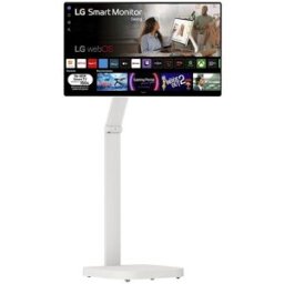 LG Smart Monitor Swing, 80cm (31,5'), 60 HZ, 4K UHD, táctil, webOS 24, peana portátil y flexible. Blanco