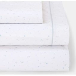 Cotton Juice Baby Home Juego de sábanas Básico 3 piezas estrellas (disponible en varias tallas). (Moisés) Azul claro niño