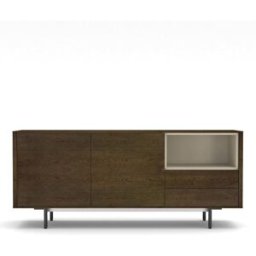 El Corte Inglés Aparador de madera de roble 199,5 cm Moss . Roble humo / Tórtola