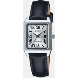 Casio Reloj mujer Collection LTPB150L7B1EF de piel negra. Negro