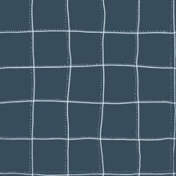 Tres Tintas Papel pintado geométrico desigual . (0,5 x 10 m) Azul