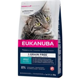 Eukanuba Pienso para gatos adultos salmón grain free 2 kg. (2 Kg)