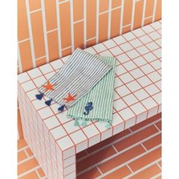 Stella Rittwagen Juego de 2 paños de cocina Stella Rittwage. (50 x 70 cm) Azul marino