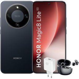 Honor Magic8 Lite 8GB + 256GB móvil libre. (256 GB + 8 GB RAM) Negro Medianoche