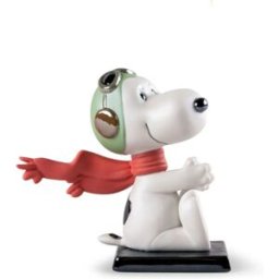 Lladró Figura decorativa Snoopy™ Flying Ace . Multicolor