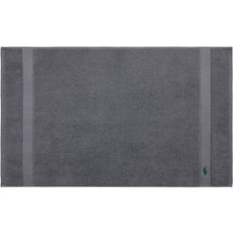 Ralph Lauren Home Alfombra de baño algodón Polo Player 24 . (55 x 90 cm) Gris