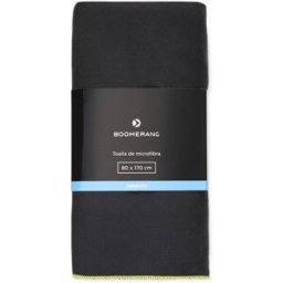 Boomerang Toalla de Microfibra 170*80. Negro