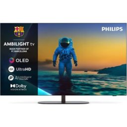 Philips TV OLED 164 cm (65') Ambilight 65OLED820/12 UHD 4K, Dolby Vision y Dolby Atmos, Google TV, Smart TV (Reacondicionado Grado A). Negro