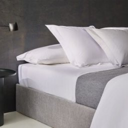 Bassols Sábana encimera algodón egipcio 200 hilos Tacto . (Cama 200 cm) Blanco