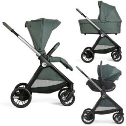 Chicco Carro de bebé Bellagio 3 piezas : silla paseo, capazo gran comfort y silla de coche First Seat Recline. Verde oscuro niño