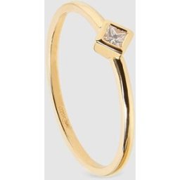El Corte Inglés Anillo solitario Geometry de oro y diamante. (14) Blanco