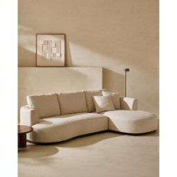 El Corte Inglés - Room Sofá de 5 plazas con chaiselongue derecho Bremen. Crudo