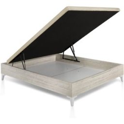 Magister Canapé abatible de madera con patas Verona V2 . (Cama 150 x 190 cm) Titanio