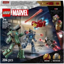 Lego Juego de construcción Iron Man y Máquina de Guerra vs. Drones de Hammer Super Hero - 76320.