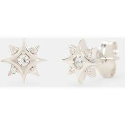 El Corte Inglés Pendientes de oro y diamantes. Plata