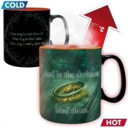 Abysse Corp Taza Térmica Anillo Único El Señor De Los Anillos. Negro
