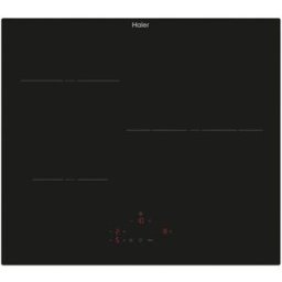 HAIER Placa de inducción , 3 zonas con paellero de 29 cm, 9 niveles de potencia - HAI633CD/E1. Negro