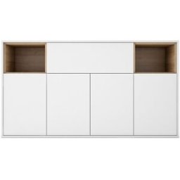 El Corte Inglés Aparador 180 cm Home . Blanco / Canela