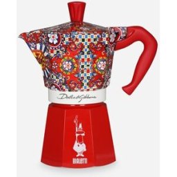 Bialetti Cafetera Moka Express Dolce & Gabbana . (6 Tazas) Rojo