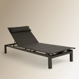 El Corte Inglés Tumbona ergonómica de jardín de aluminio Chicago. Antracita