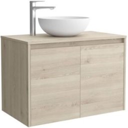 Salgar Mueble de baño con 2 puertas para lavabo de sobre encimera Noja . (70 cm) Natural