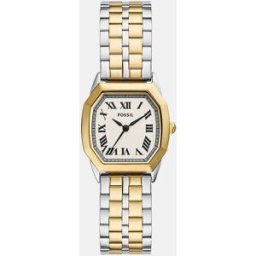 Fossil Reloj de mujer ES5362 de acero bicolor. Blanco