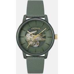 Lacoste Reloj de hombre 12.12 Automatique 2011384 de piel verde. Verde