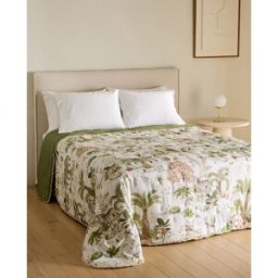 El Corte Inglés Edredón lino y viscosa Masai. (Cama 150 cm) Beige